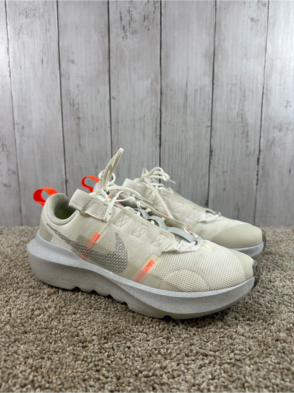 Nike Crater Impact Shoes White Mesh Running Sneakers Youth 6.5 or Women’s 8